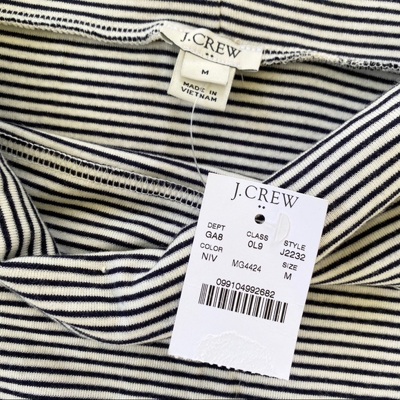 J crew factory stripe off shoulder shirt J2232 - Picture 6 of 10